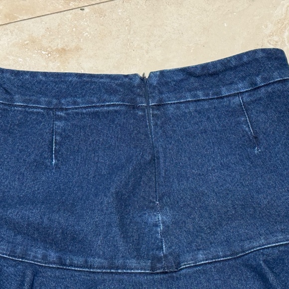 AC Rendon Girls Tween/ Women's Dark Denim Ruffle Skort (built in short)Sz 6 EUC - Picture 3 of 6
